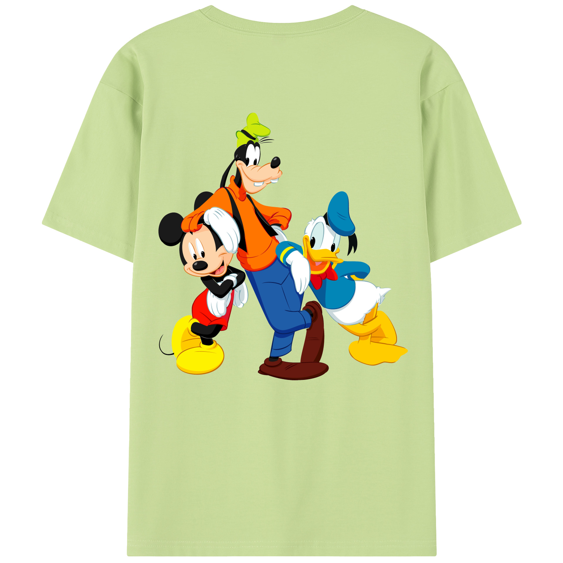（画像用） ミッキーマウス Mickey Mouse 綿100％半袖Tシャツ（背面プリント）